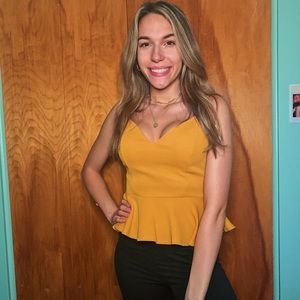 Yellow dressy top